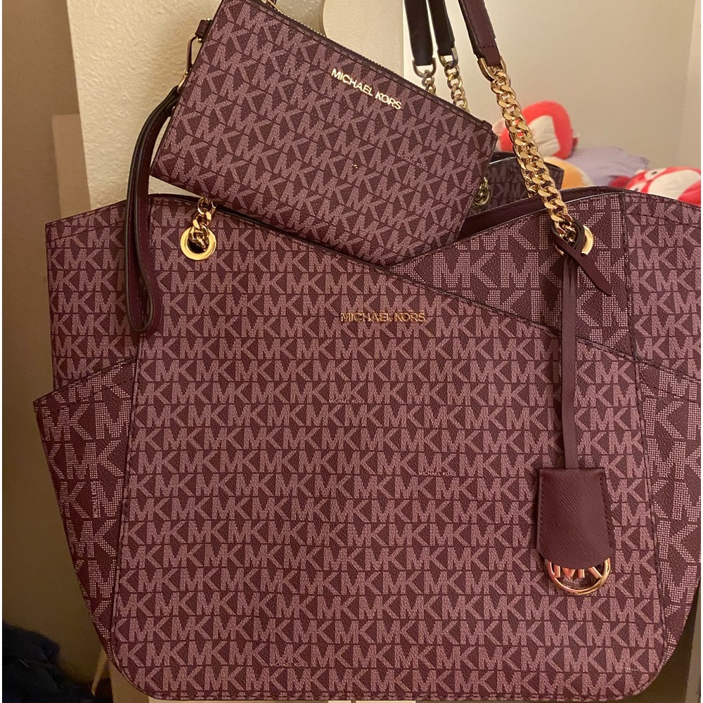 MK shoulder bag with matching wallet
